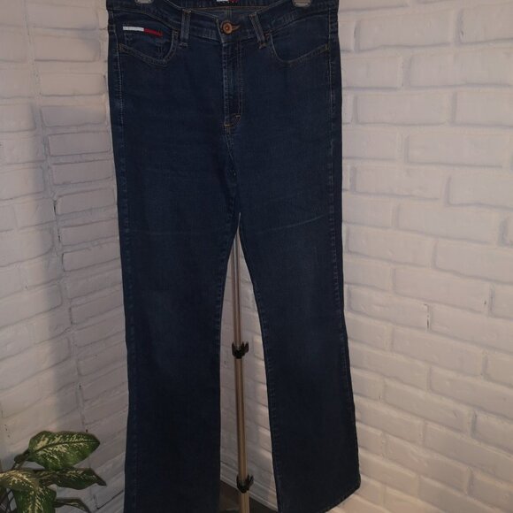 Tommy Hilfiger Men's Size 32 Made in Canada Euro Flare Blue Jeans - Picture 1 of 11